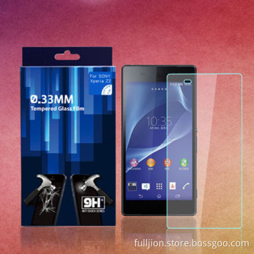 0.15mm, 0.2mm, 0.33 mm 2.5D curved edge tempered-glass screen protector for Samsung Galaxy Z2